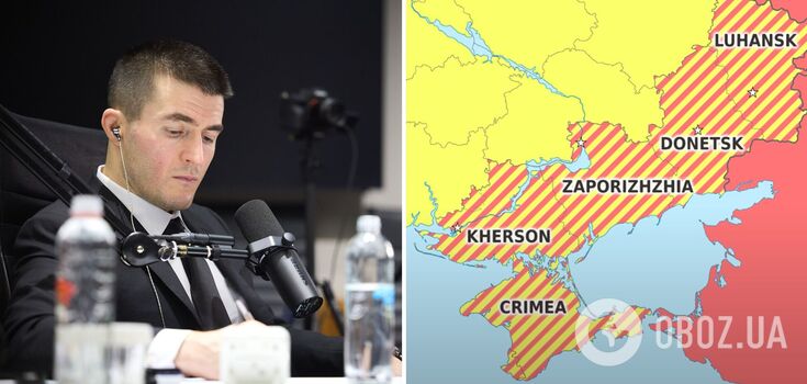 Fridman used a strange map of Ukraine during an interview with Zelenskyy: what's the problem