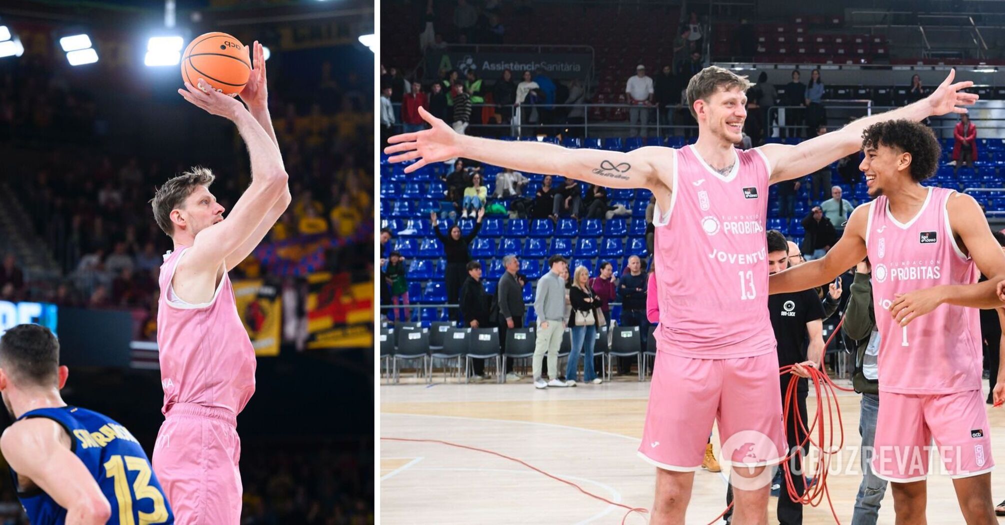 The captain of the Ukrainian national team made an extravaganza in the match against Barcelona in the Spanish basketball championship. Video