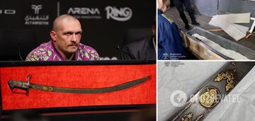 Okazało się, co stało się z szablą Mazepy, którą Usyk pokazał na ringu po pokonaniu Fury'ego