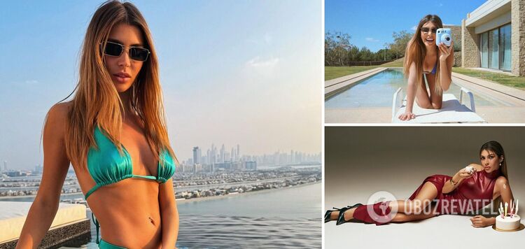 The wife of the famous football player of the Ukrainian national team impressed with a seductive swimsuit at a tropical resort. Photo