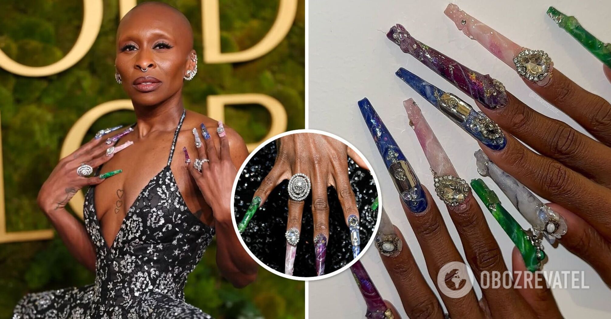 What manicure was in the spotlight at the Golden Globes: top 4 designs