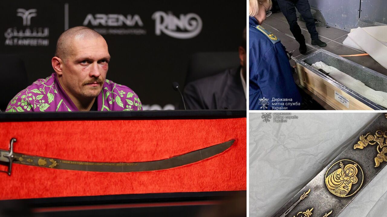 It became known what happened to Mazepa's saber, which Usyk showed in the ring after defeating Fury