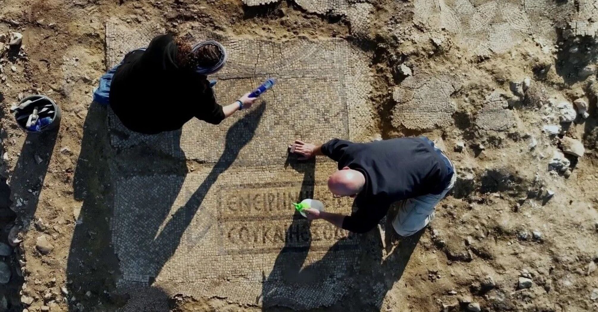 A 1,500-year-old Byzantine monastery with a mosaic describing God's blessing found in Israel