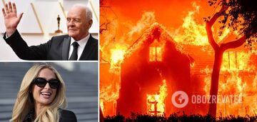 Ruins and ashes: Anthony Hopkins, Paris Hilton and other Hollywood stars lost their luxury homes to fires in California