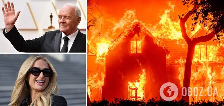 Ruins and ashes: Anthony Hopkins, Paris Hilton and other Hollywood stars lost their luxury homes to fires in California
