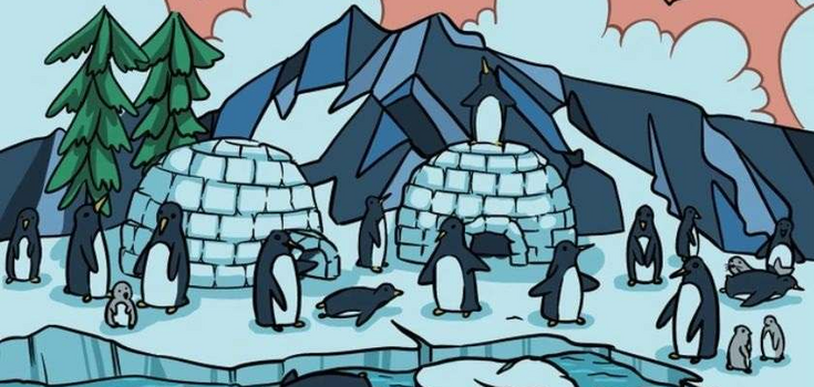 Where did the seal hide? Quick puzzle game