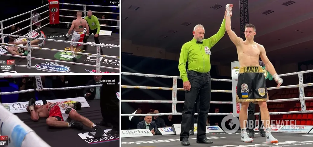 Український важковаговик піднявся з нокдауну і відправив непереможного поляка в реанімацію в чемпіонському бою. Відео