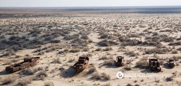 Czwarte co do wielkości jezioro na świecie zamieniło się w śmiertelną pustynię. Zdjęcie