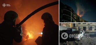 Wróg zaatakował rakietami balistycznymi: w Kijowie doszło do potężnych eksplozji, wybuchły pożary, są zabici i ranni. Zdjęcia