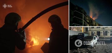Wróg zaatakował rakietami balistycznymi: w Kijowie doszło do potężnych eksplozji, wybuchły pożary, są zabici i ranni. Zdjęcia