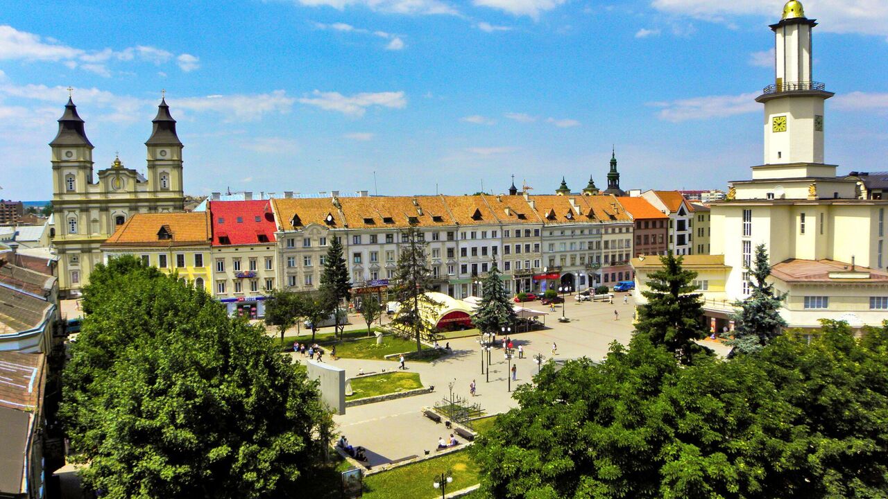 Jak wyglądał Iwano-Frankowsk 65 lat temu: widok z lotu ptaka