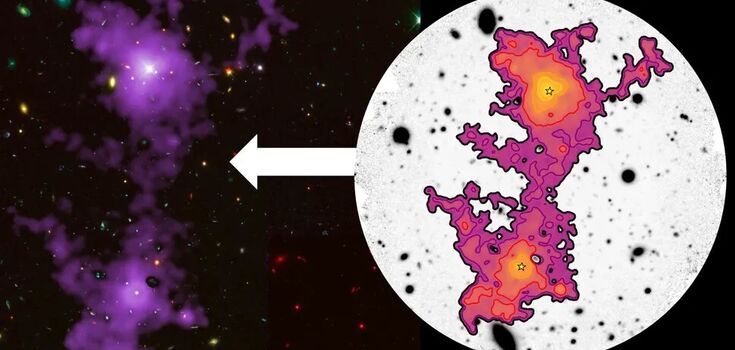 Astronomers take first photo of 'cosmic web' spanning two galaxies