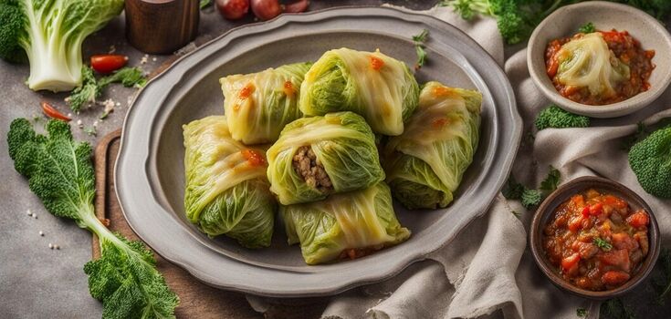Tastier than classic: juicy cabbage rolls with Chinese cabbage and without rice