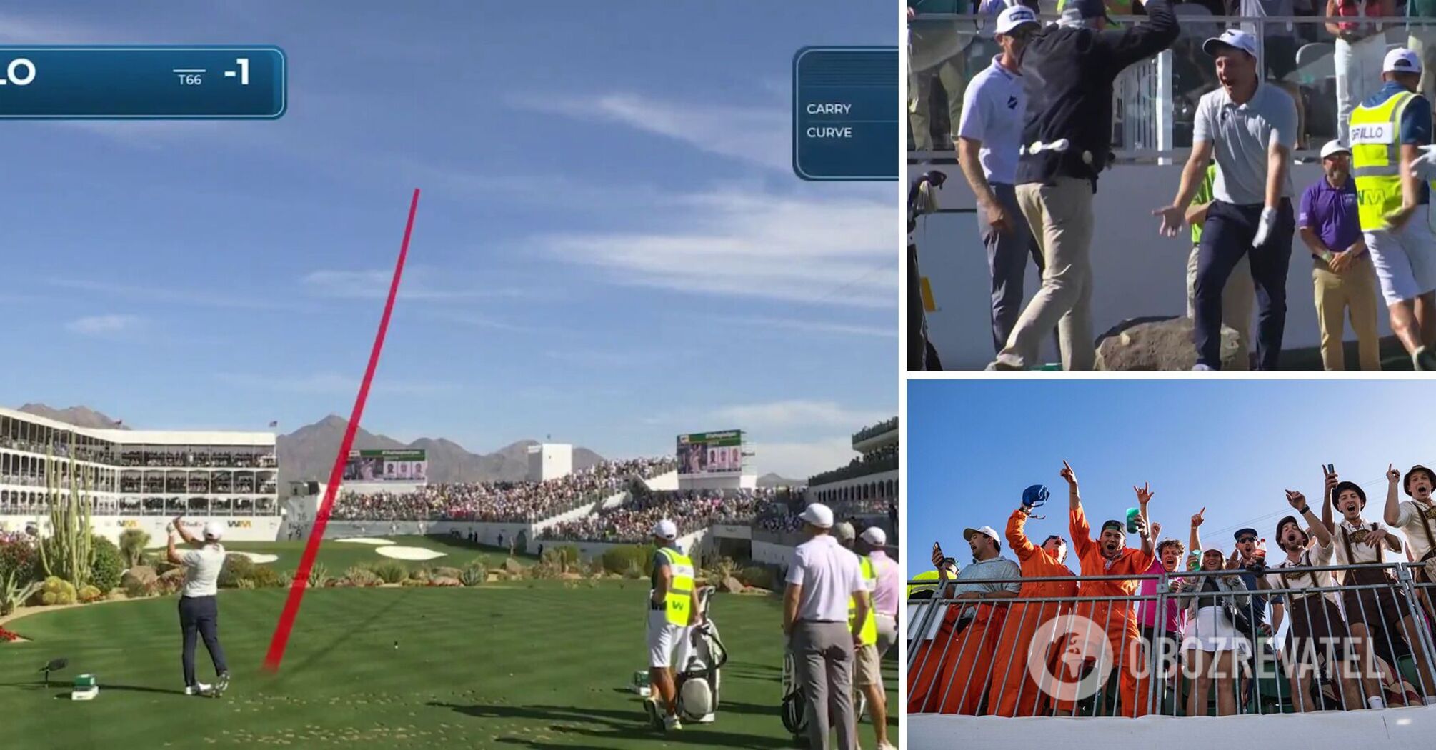 Argentyński golfista szokuje fanów "najbardziej niesamowitym strzałem wszech czasów". Wideo