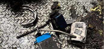 Equipped with a high-explosive warhead: The SSU showed the wreckage of the Russian drone that attacked the Chornobyl NPP. Photo