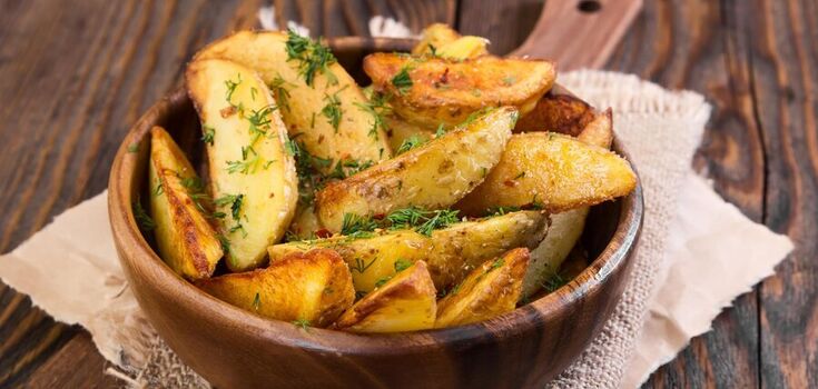 Tastier than rustic: baked potatoes with cheese, mushrooms, and cream