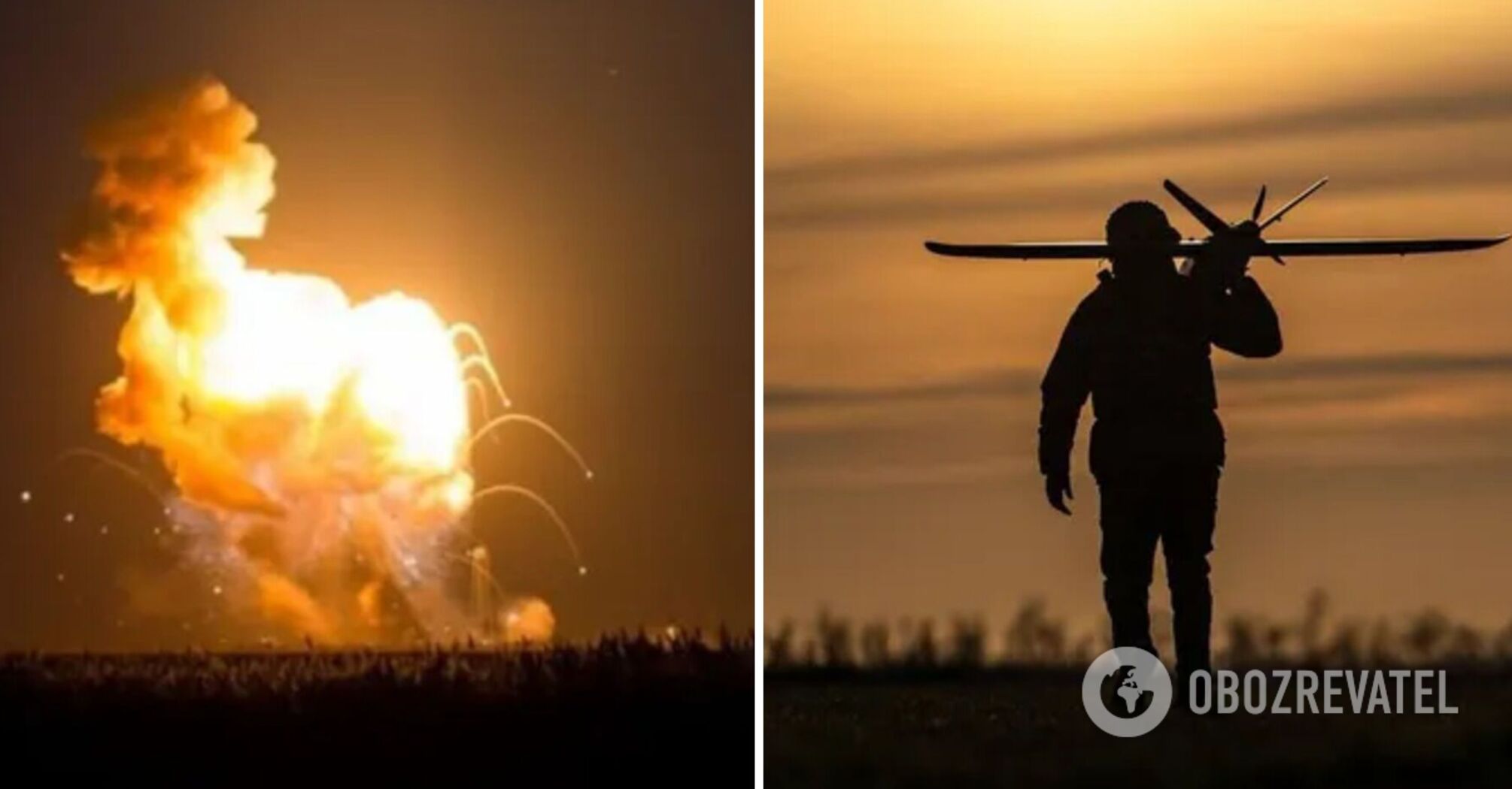 Russia reports massive drone attack: industrial zone on fire, airports temporarily halt operations. Video