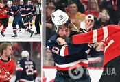 Three fights occured in the first 9 seconds of Canada-US hockey match at 2025 4 Nations Face-Off. Video