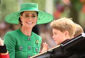 Kate Middleton's three children painted a portrait of their mother, but Prince George's drawing impressed the network the most. Photo