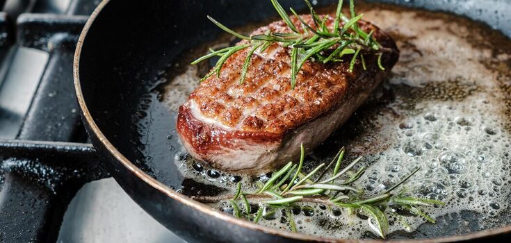 Which side to put the meat in the pan: a little thing that makes all the difference