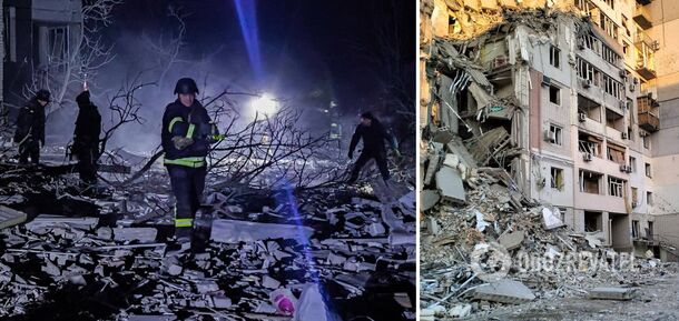 Rosyjskie samoloty zaatakowały Chersoń: bomba trafiła w 9-piętrowy budynek, wśród ofiar są dzieci. Zdjęcia i wideo