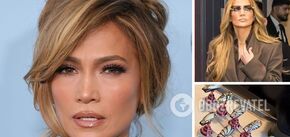 Is minimalism no longer in fashion? Jennifer Lopez impressed with a special manicure