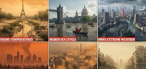 Submerged cities and deadly heat: AI shows life on Earth in 2100