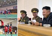 A video of what happens when Kim Jong-un comes to a volleyball game in North Korea has gone viral online
