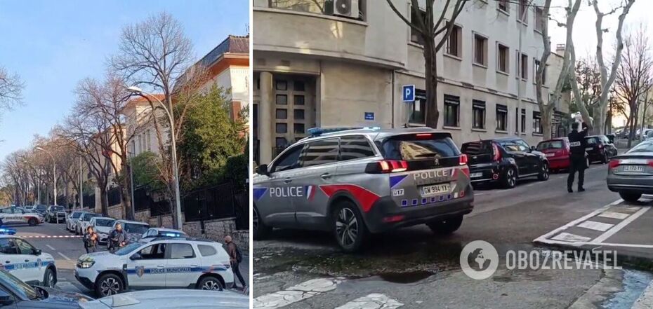 An explosion occurred on the territory of the Russian consulate in Marseille, France: dozens of firefighters and police are working at the scene. Video