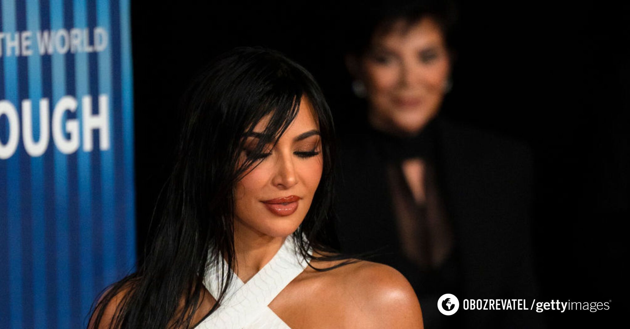 Back in trend: Kim Kardashian showed a bold manicure