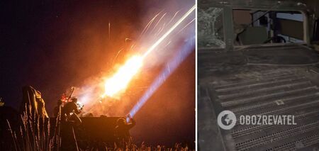 Exploded right next to an air defense vehicle: Kyiv's sky defenders showed how they shot down Russian Shaheeds. Video