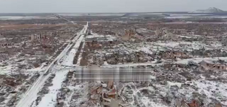"Russia came and destroyed everything": an aerial view of Marinka in Donetsk Oblast was posted online. Video