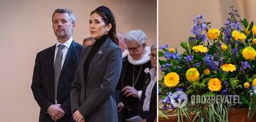 W rocznicę inwazji na pełną skalę król i królowa Danii wzięli udział w nabożeństwie wspierającym naród ukraiński. Zdjęcie