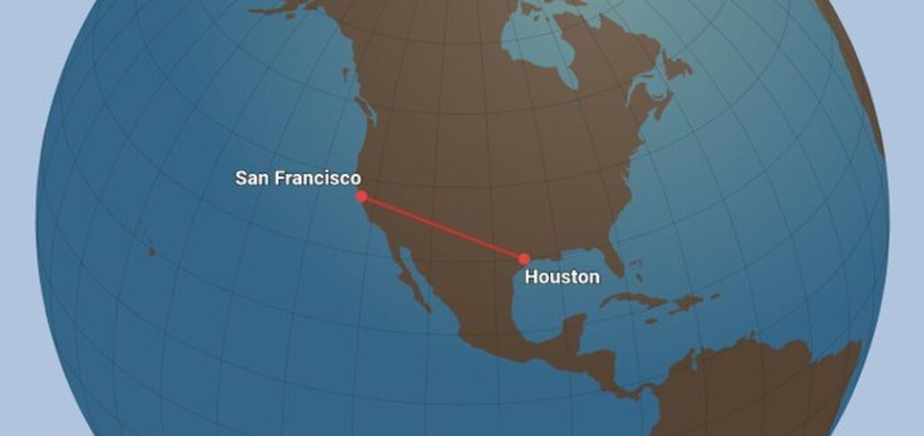Why airplanes don't fly in a straight line: an explanation for Elon Musk