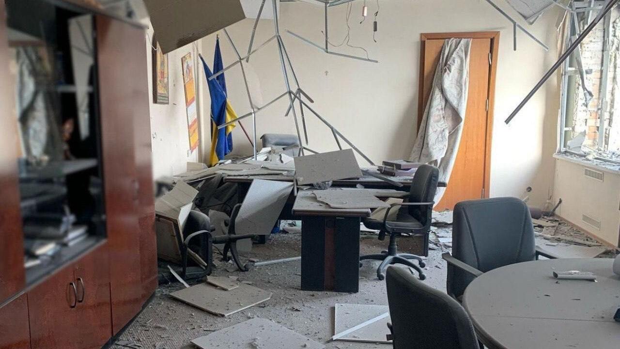 A Russian drone hits the mayor's office in Nikopol: details have emerged. Photo