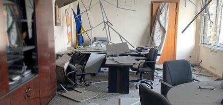 A Russian drone hits the mayor's office in Nikopol: details have emerged. Photo
