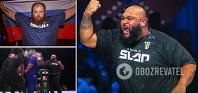He just clicked his teeth... The Russian giant was knocked out with a single blow at a slapping tournament. Video