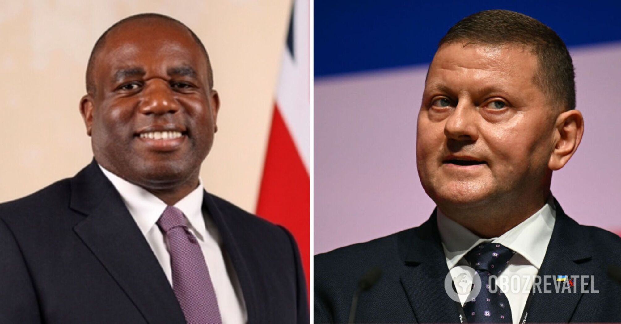 David Lammy i Walerij Załużny 