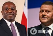 David Lammy i Walerij Załużny
