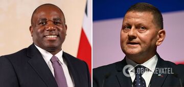 David Lammy i Walerij Załużny