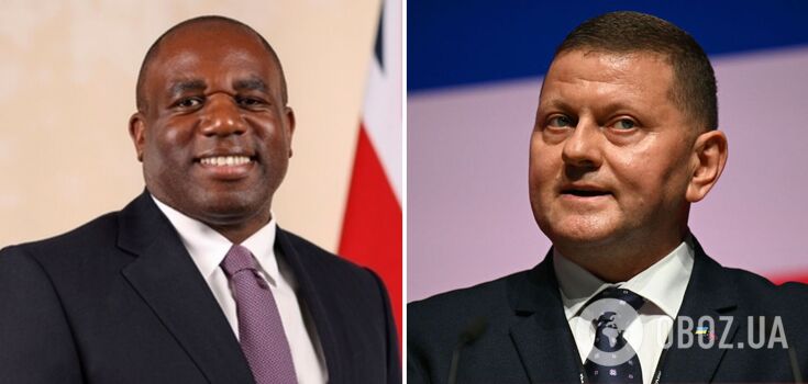 David Lammy and Valerii Zaluzhnyi