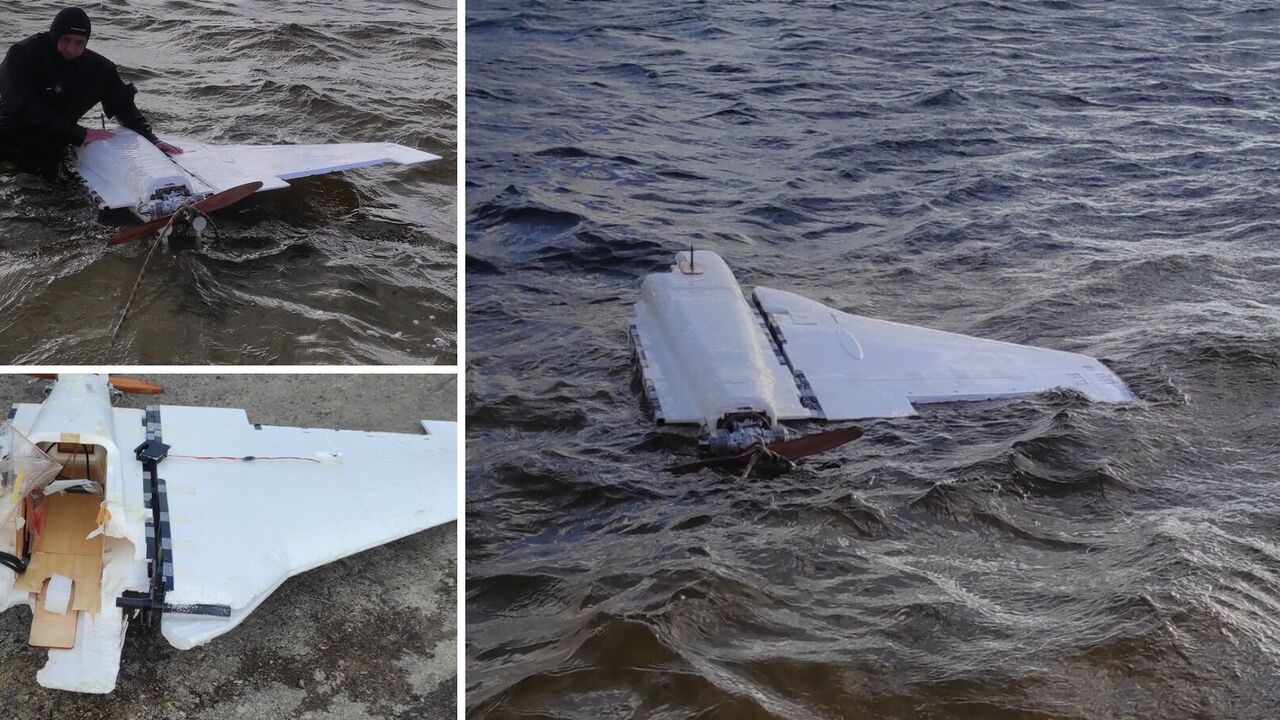 In the Kyiv region, sappers and divers "fished out" the wreckage of an enemy drone from the Dnipro River. Photo
