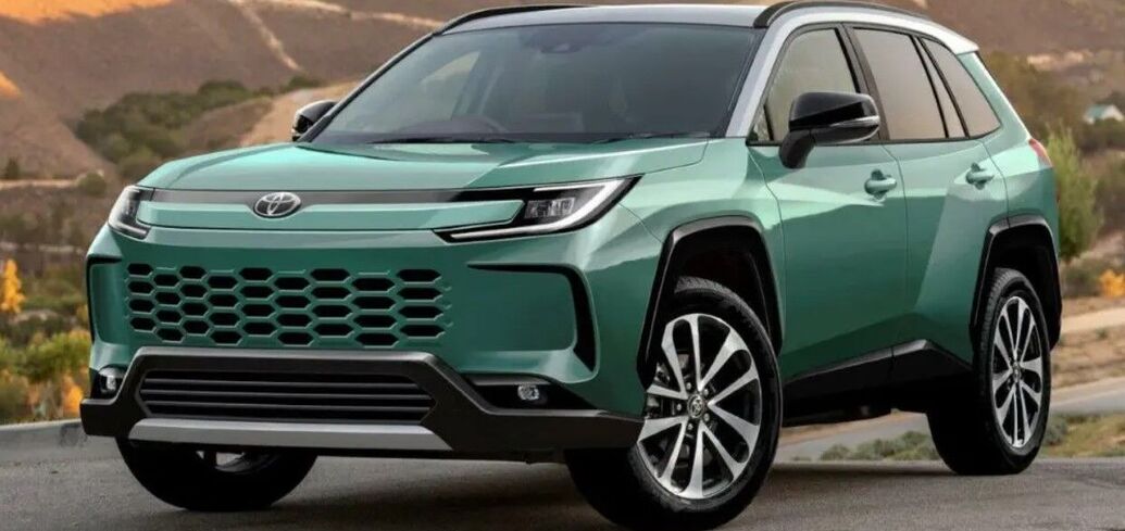 The 6th generation Toyota RAV4 crossover is being prepared for the ...