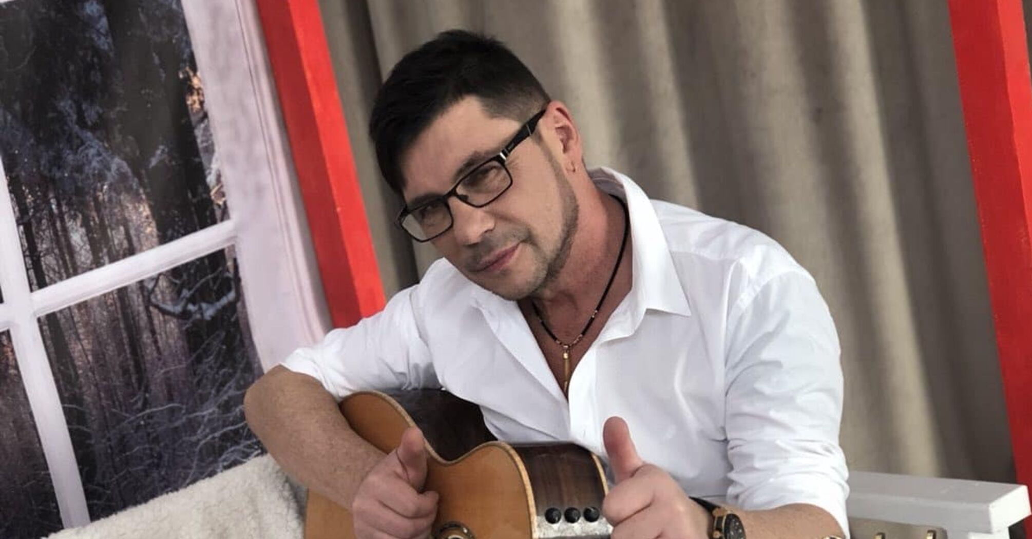 Musician Lesyk took to the stage for the first time after a cardiac arrest and performed a song by Kuzma Scriabin