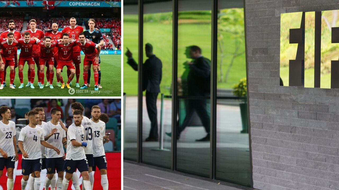 FIFA suspends the country's football federation after it refused to play Russia