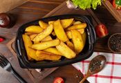 The easiest recipe for extra tasty rustic potatoes: crispy on top and soft inside