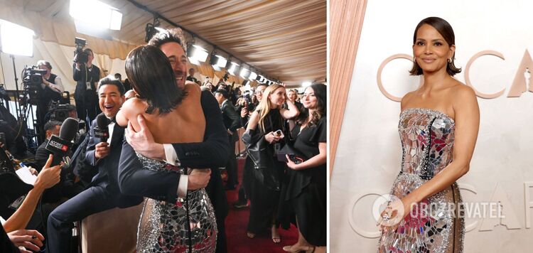 Revenge that has been waiting for 22 years: Halle Berry passionately kissed Adrien Brody on the red carpet in front of his wife. Video