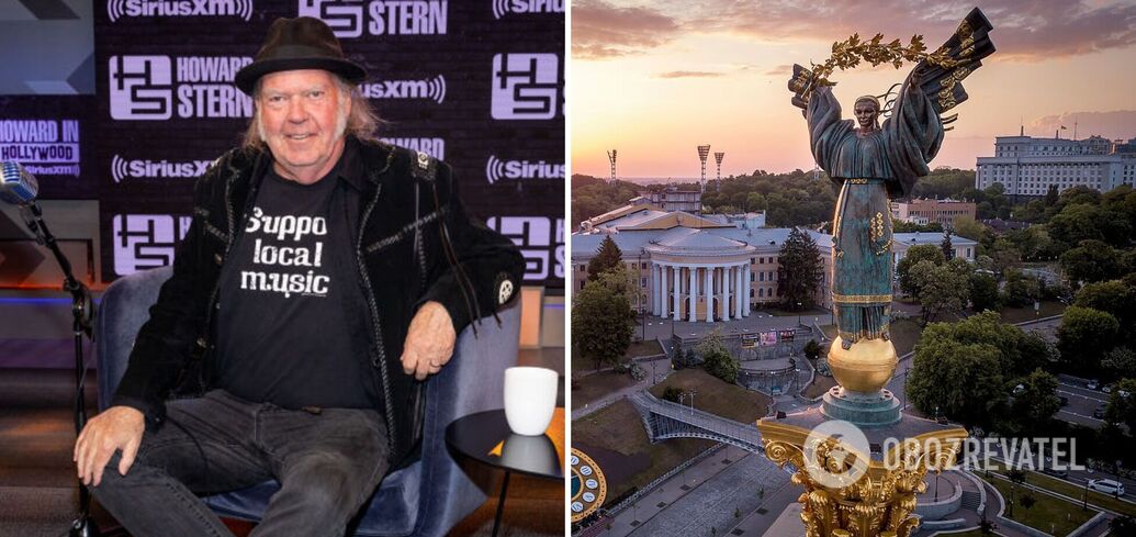 Rock legend Neil Young has announced a free concert in Ukraine