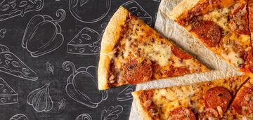 Znajdź kawałek pizzy na obrazku: zabawna łamigłówka