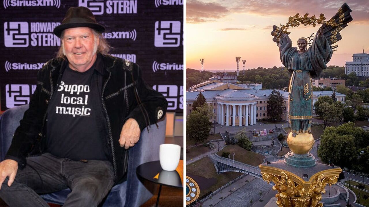 Rock legend Neil Young has announced a free concert in Ukraine